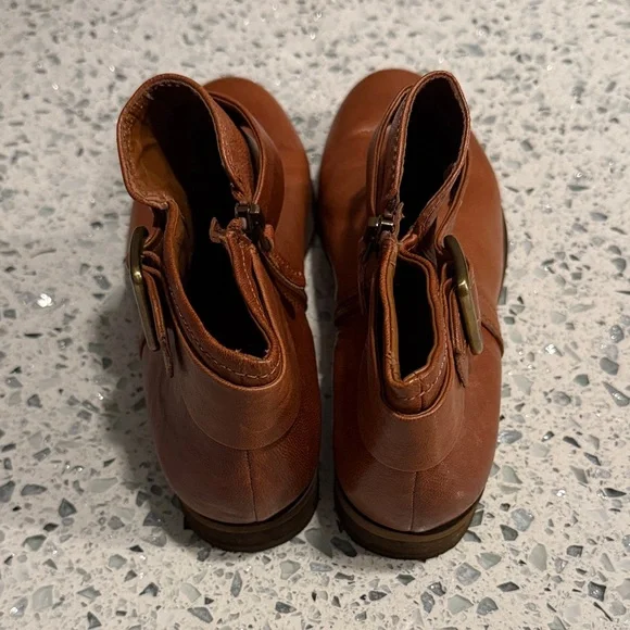 Franco Sarto Brown Ankle Boots - Picture 2 of 6